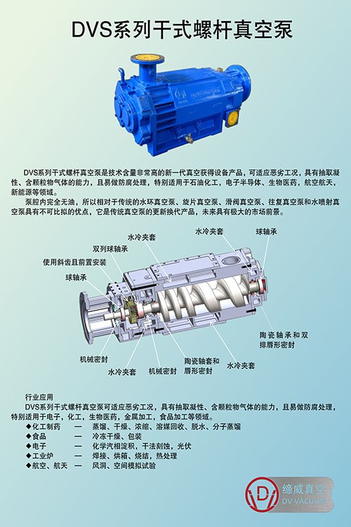DVS系列干式螺桿真空泵